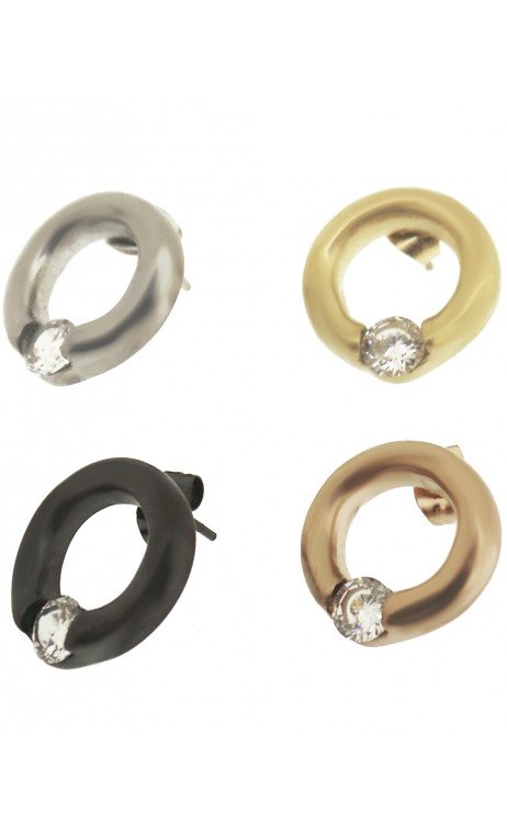 GAS STEEL PENDIENTES ACERO BRILLO DISEÑO