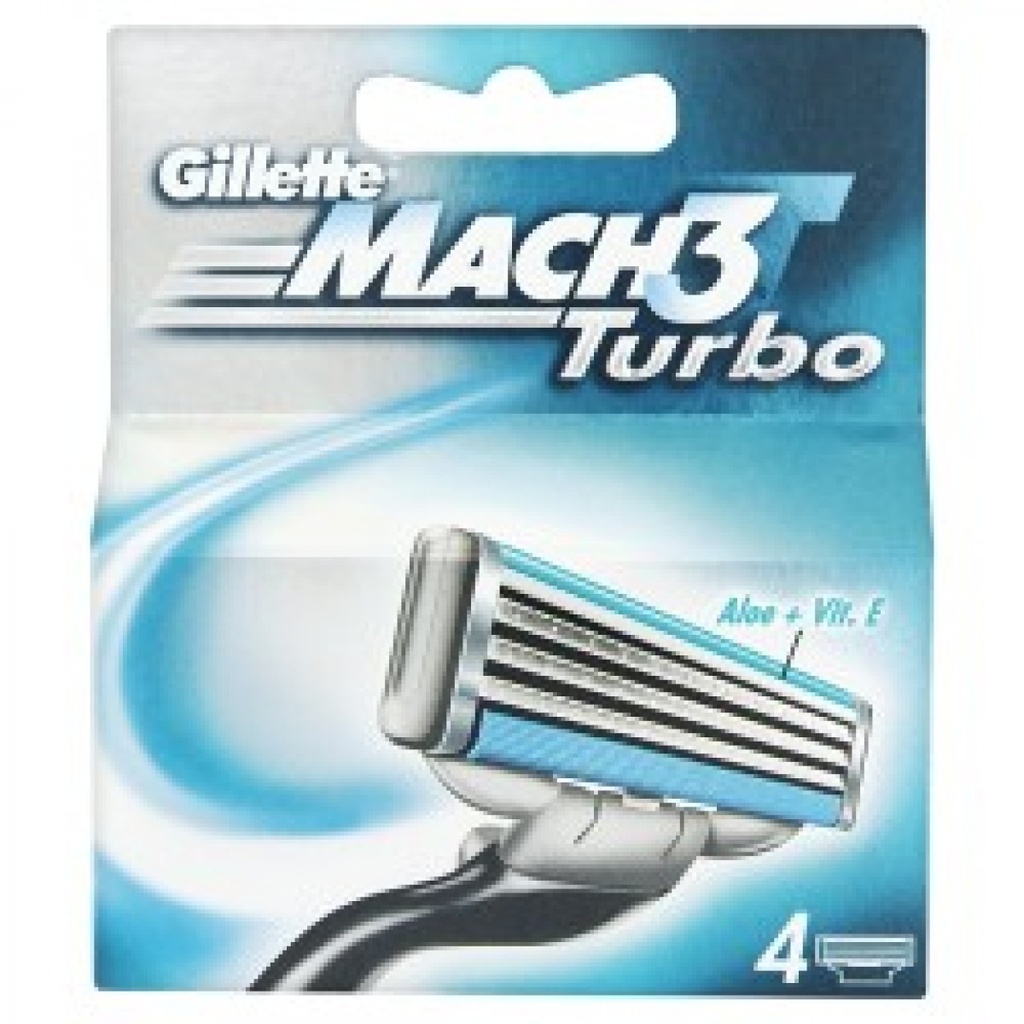 GILLETTE CARG.MACH3 TURBO 4 UD.(400)UK