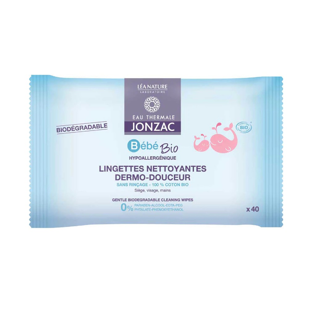JONZAC LINGETTES DERMO-APAISNATES 40PCS