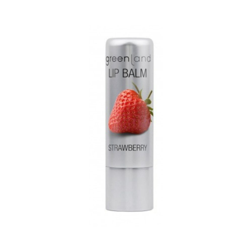 GREENLAND LIPBALM ALU.STICK STRAWBERRY