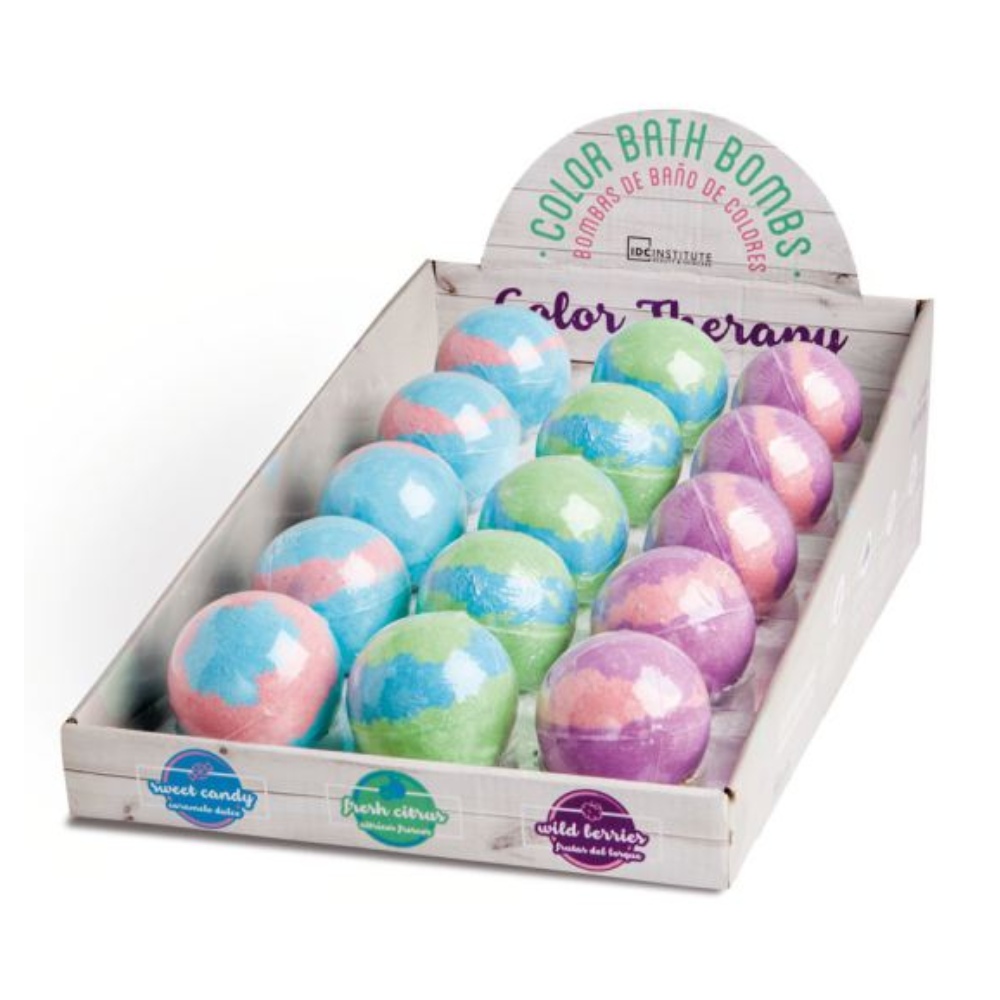 IDC INST MULTICOLOR BATH BOMB 140 GR
