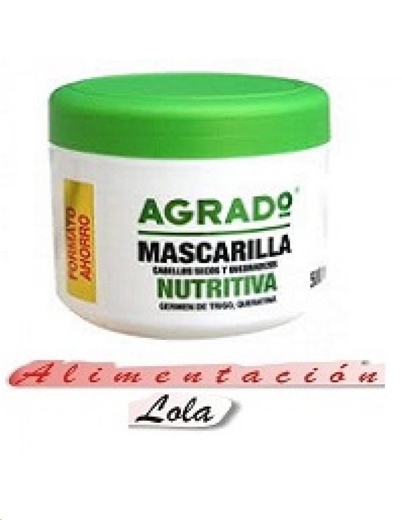 AGRADO MASCARILLA CAP. NUTRITIVA 500