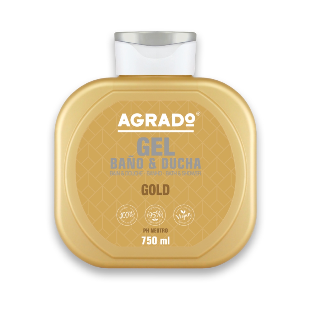 AGRADO GEL BAÑO GOLD 750 ML