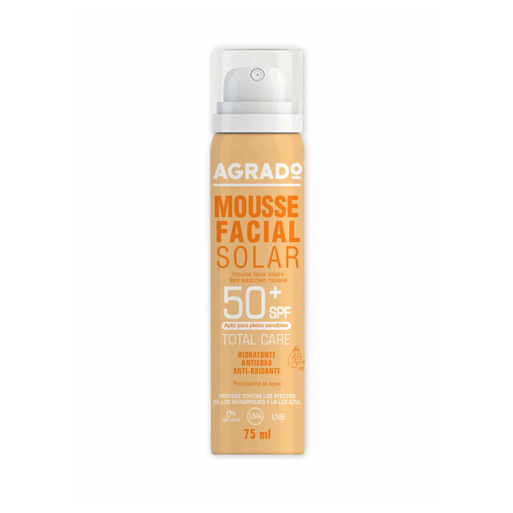 AGRADO MOUSSE FACIAL SOLAR SPF50 75ML