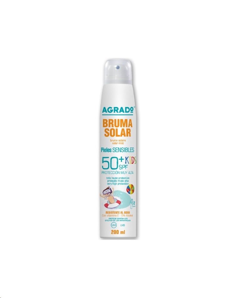 AGRADO BRUMA SECA SOLAR SPF50 KIDS 200ML
