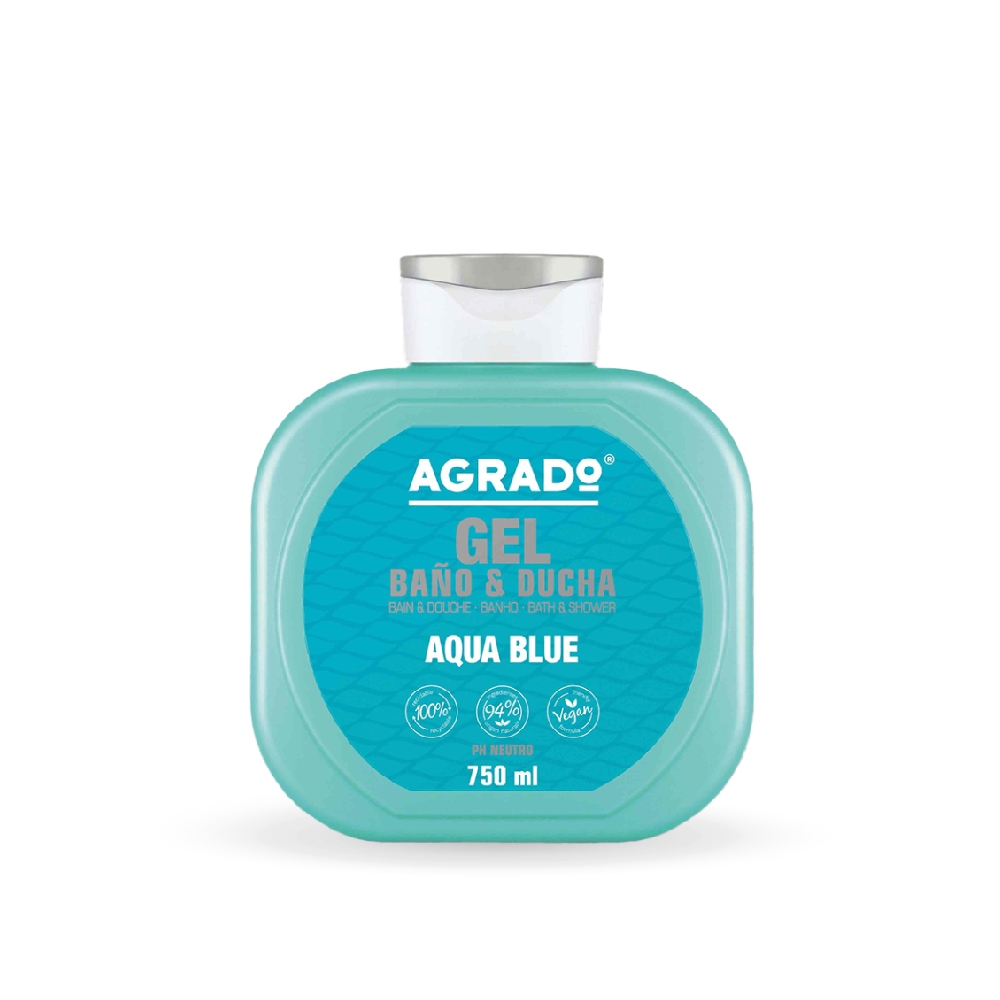AGRADO GEL BAÑO AQUA BLUE 750 ML