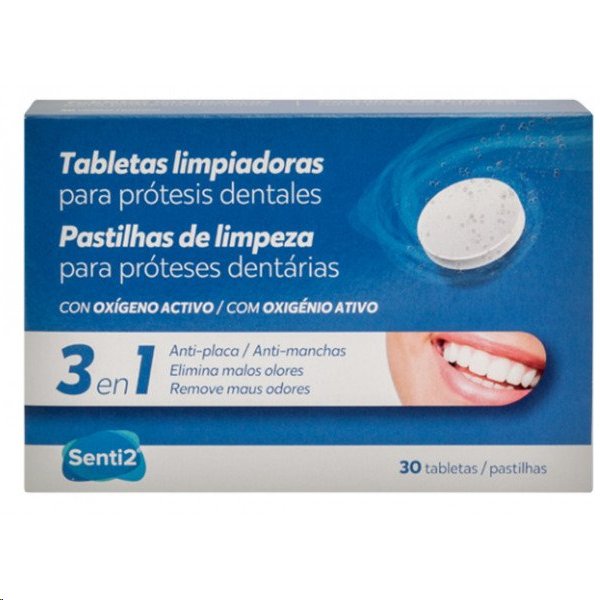 SENTI2 TABLETAS LIMPIADORAS PROTESIS DEN