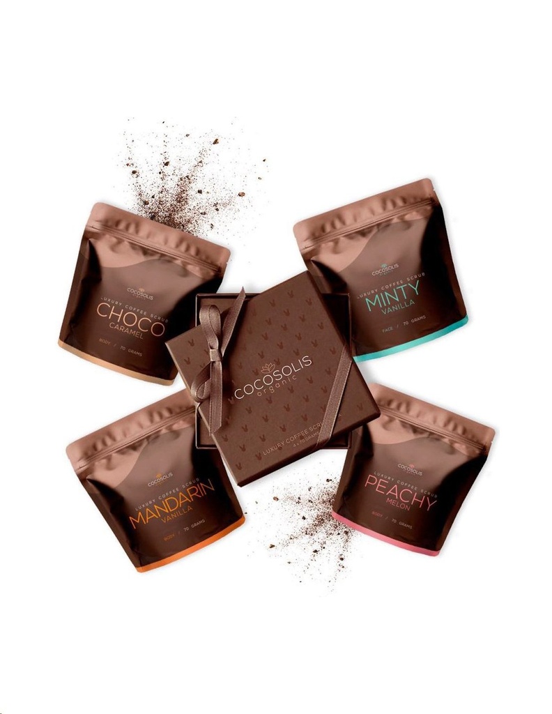 COCOSOLIS LUXURY COFFEE SCRUB BOX 4X70