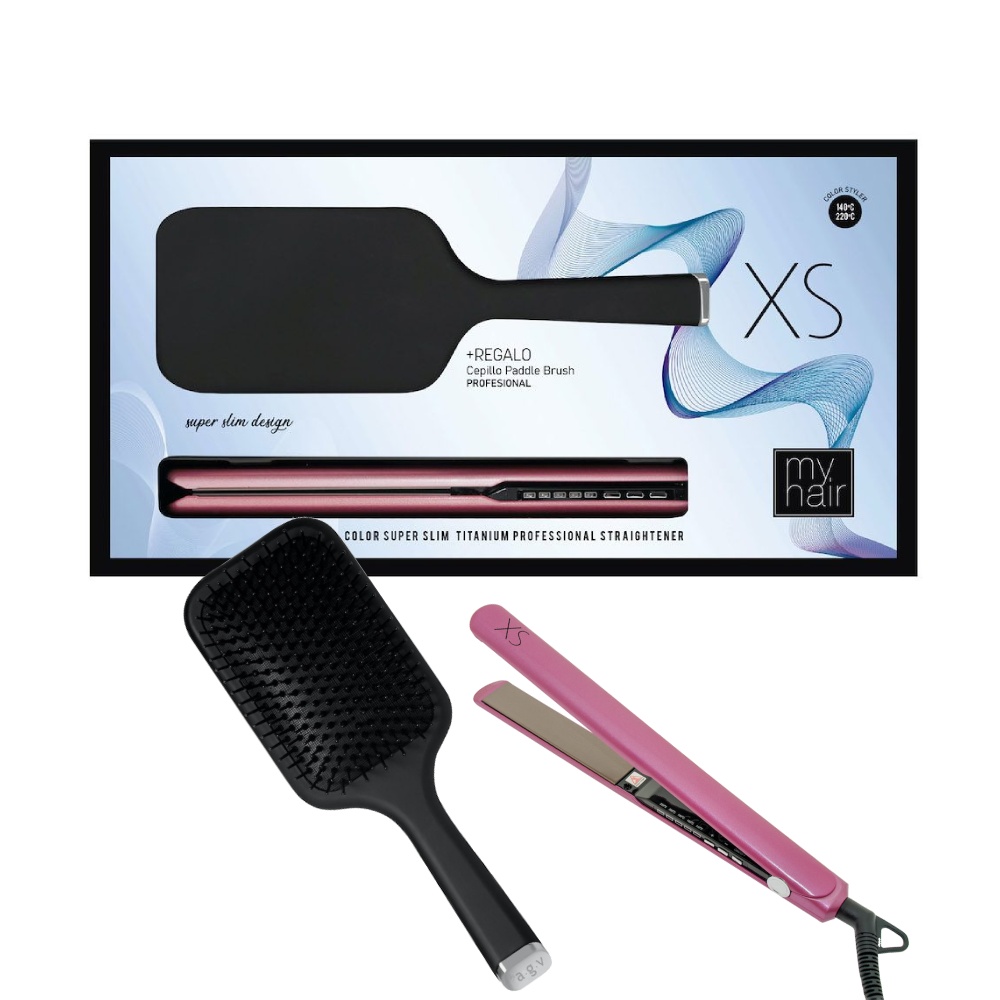 MYHAIR XS PINK +PADDLE BLACK