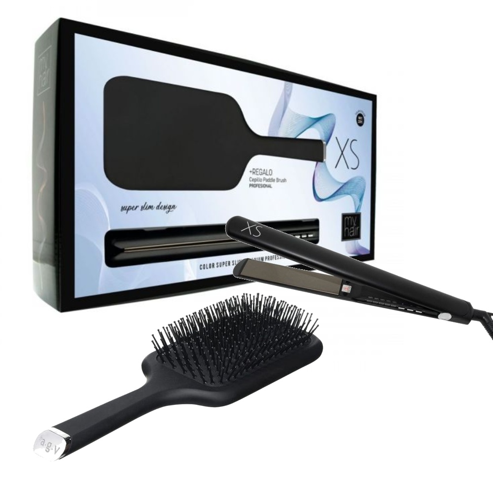 MYHAIR XS MATT BLACK+PADDLE BLACK