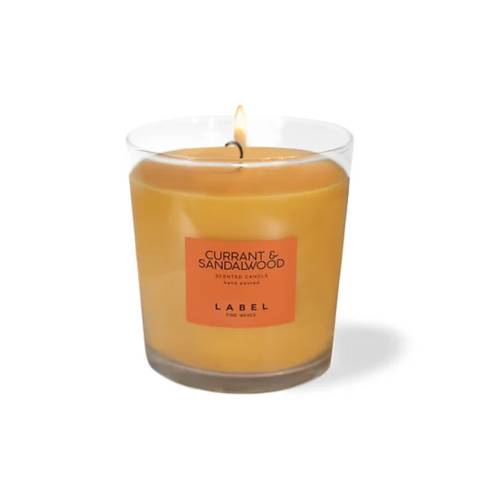 LABEL CURRANT&SANDALWOOD CANDLE 220 GR