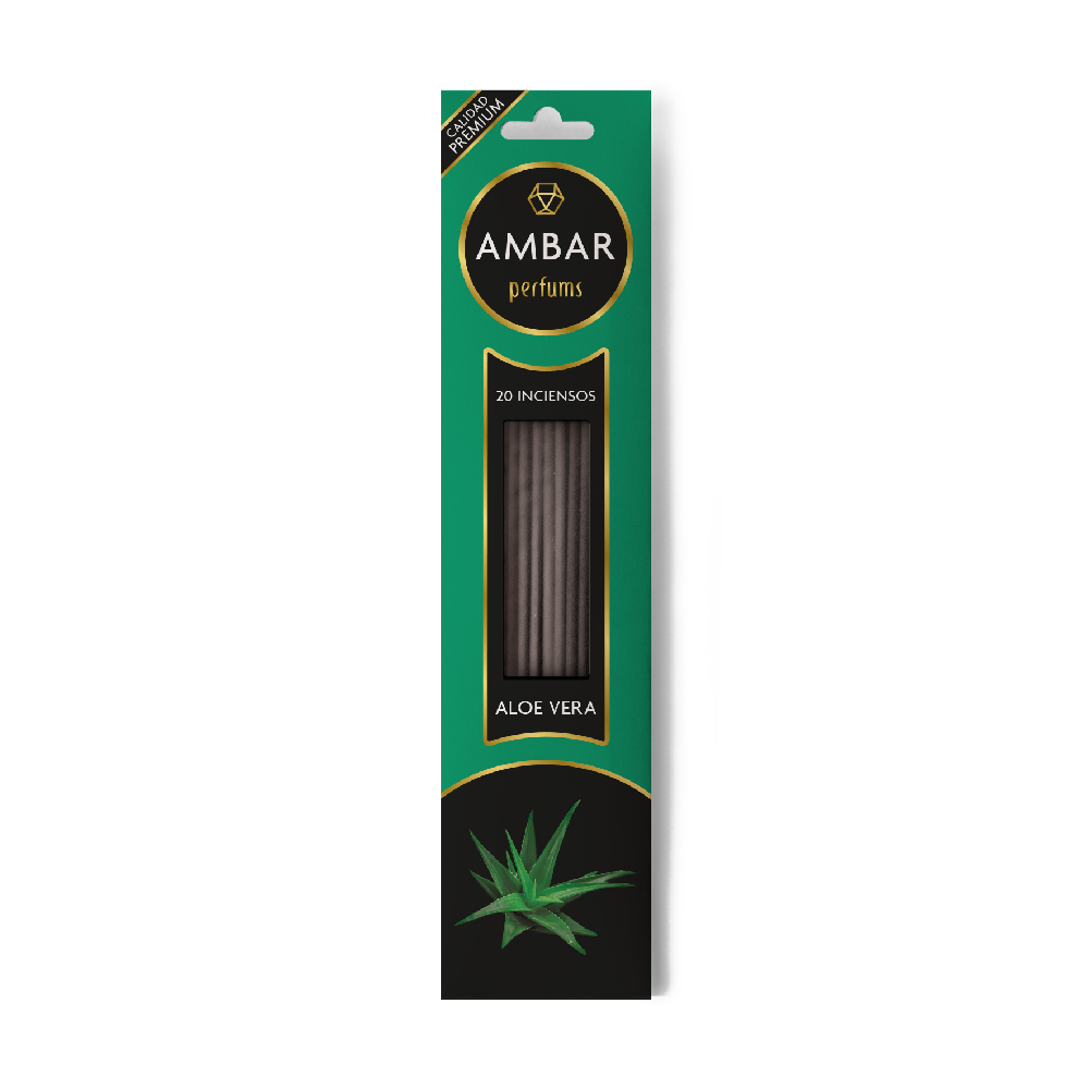 AMBAR INCIENSO ALOE VERA 20 VARILLAS