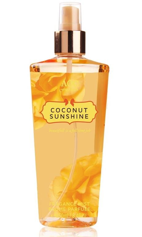 AQC BODY MIST COCONUT SUNSHINE 250ML