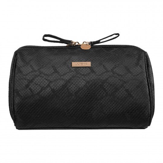 JJDK FERN LARGE COSMETIC BAG BLACK LIZAR