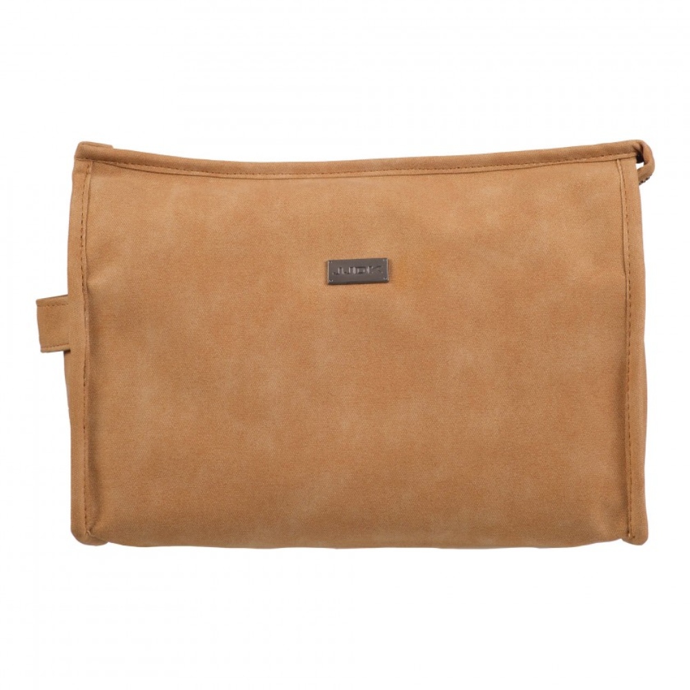 JJDK WOODY TOILETRY BAG BEIGE SUEDE