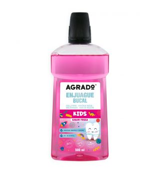 AGRADO ENJUAGUE BUCAL KIDS FRESA 500 ML