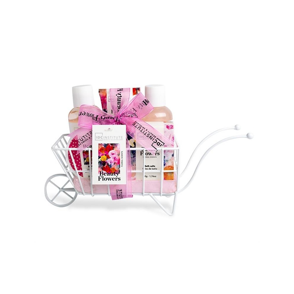 IDC INS.BEAUTY FLOWERS 5 PCS WHEELBARROW