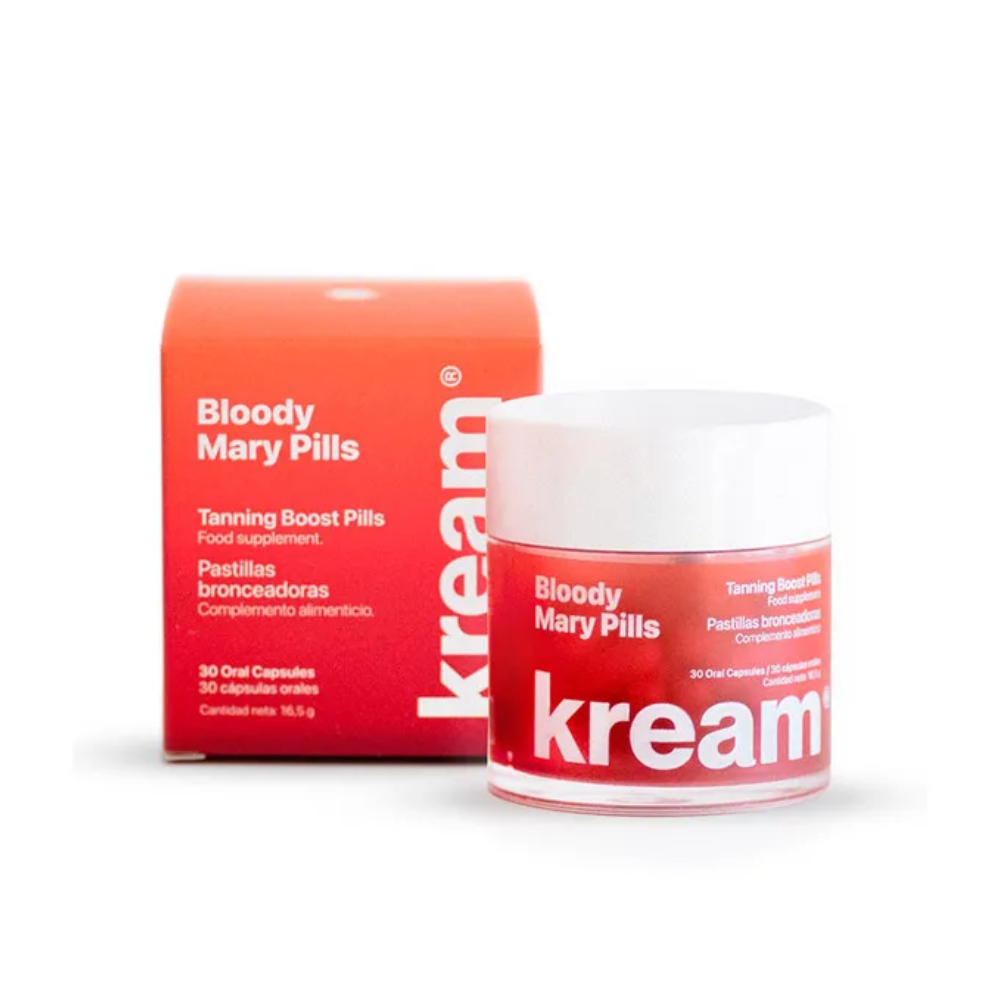 KREAM BLOODY MARY PILLS CAPSULAS BRONCEA