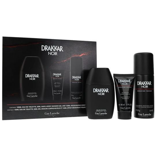 DRAKKAR NOIR EDT100+DEO SPRAY 150+H&B 50