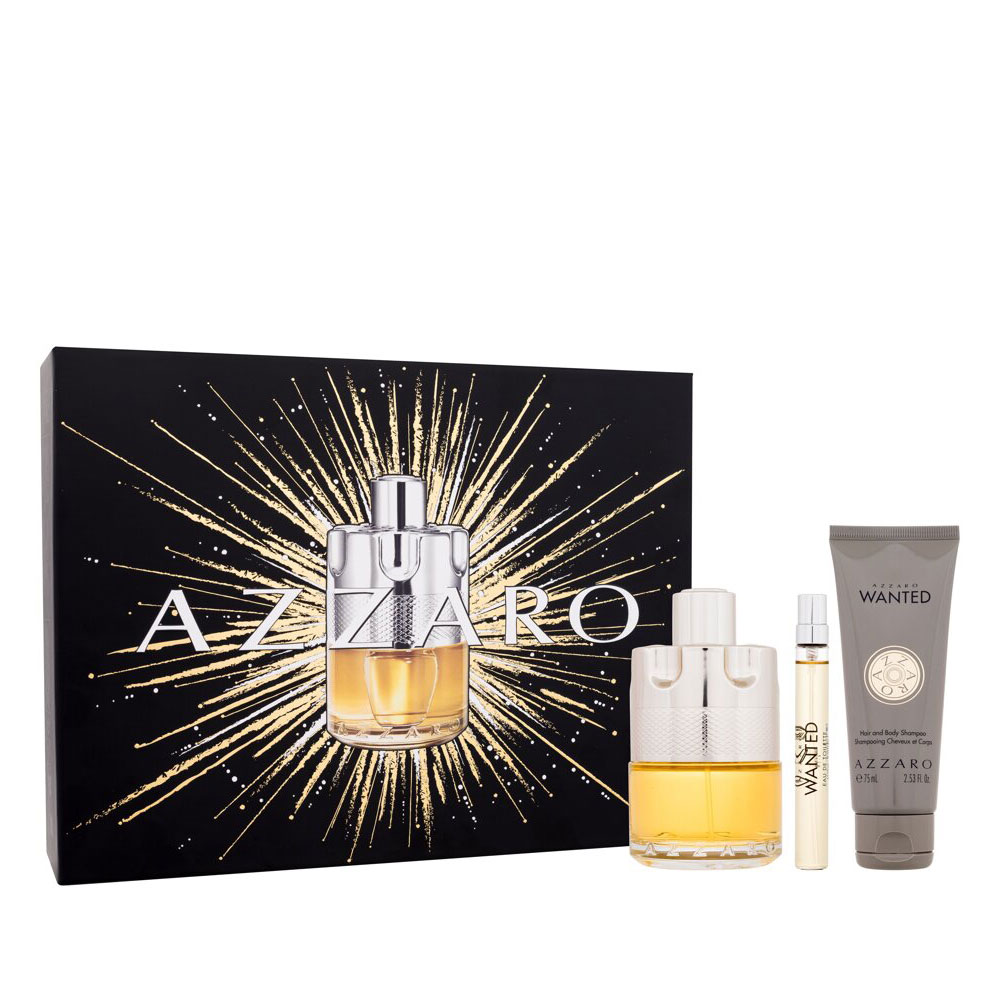 AZZARO WANTED 100 EDT+MINI+SHOWER GEL 75