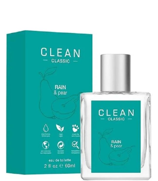 CLEAN RAIN & PEAR EDT SPRAY 60ML