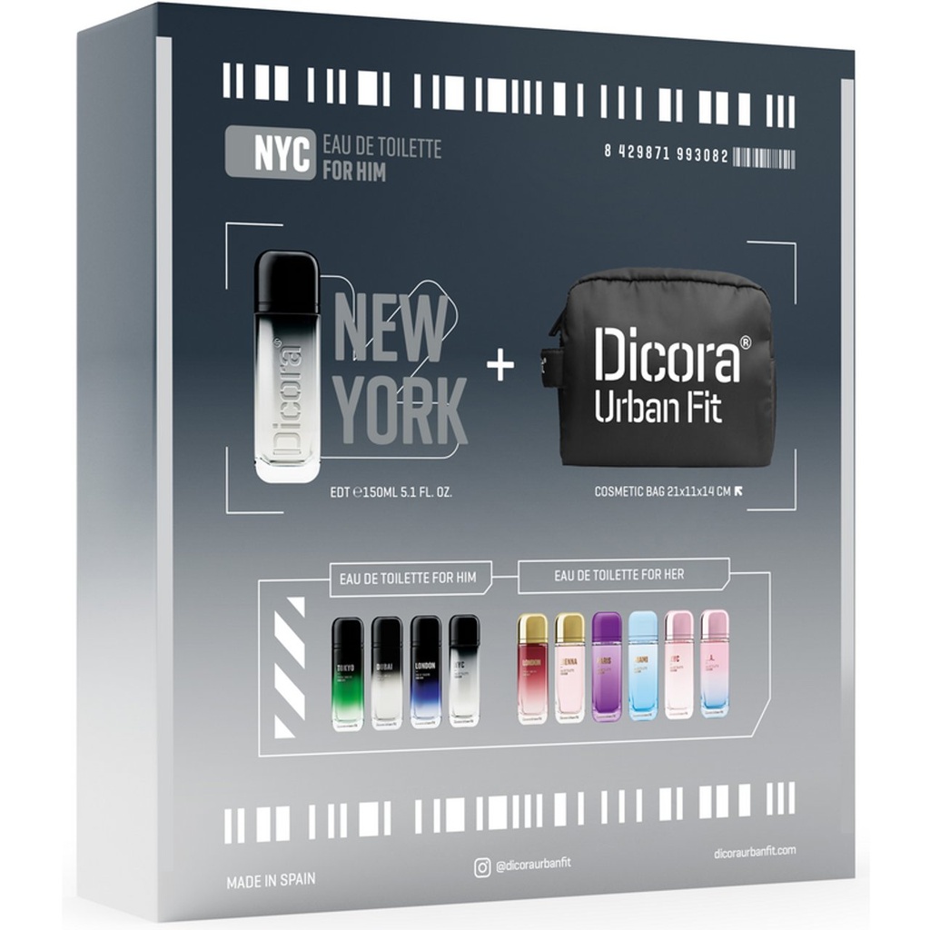 DICORA URBAN FIT FOR HIM 150 EDT+NECESER
