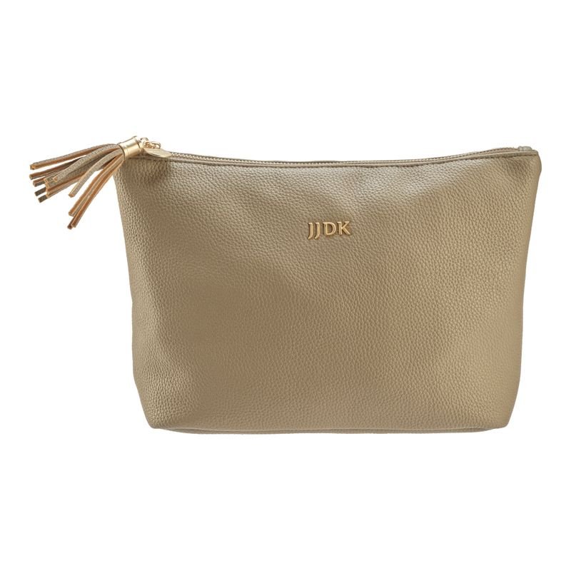 JJDK VOGUE MEDIUM COSMETIC BAG TAUPE
