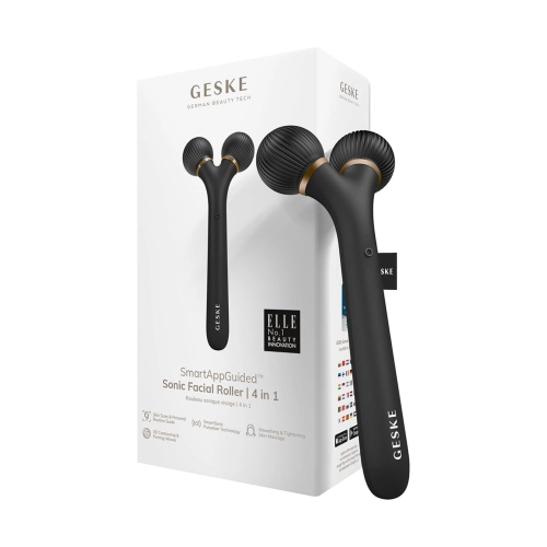 GESKE SONIC FACIAL ROLLER 4IN1 BLACK GOL