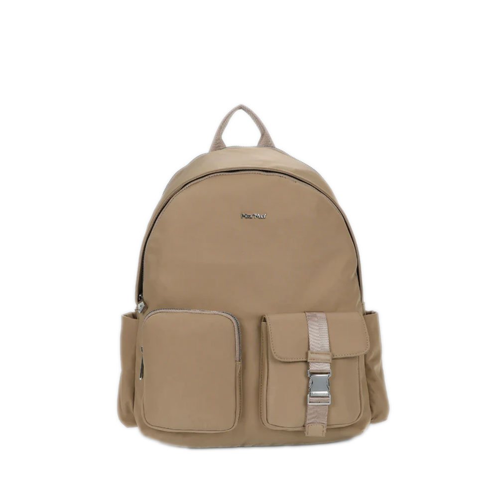 MIMI-MUA ZAINO GRANDE NYLON TASCHE FANGO