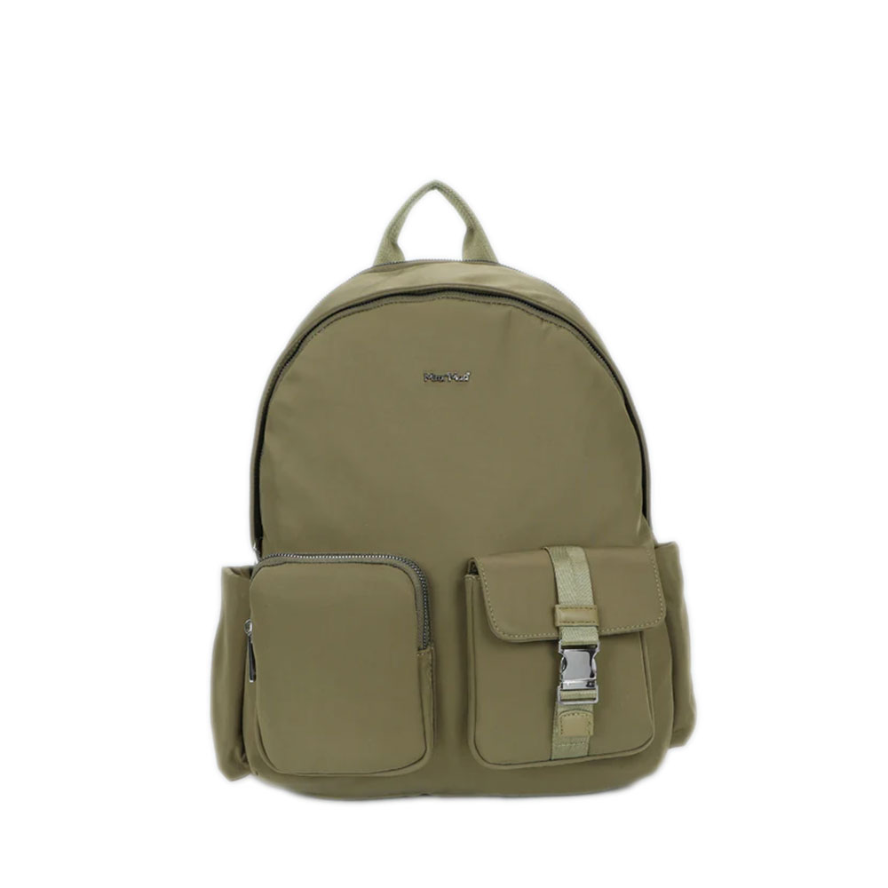 MIMI-MUA ZAINO GRANDE NYLON TASCHE VERDE