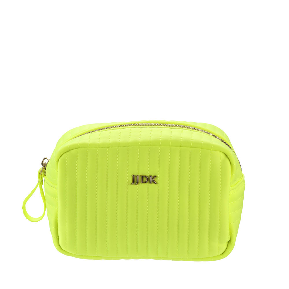 JJDK NEON YELLOW COSMETIC PURSE 17X11X8