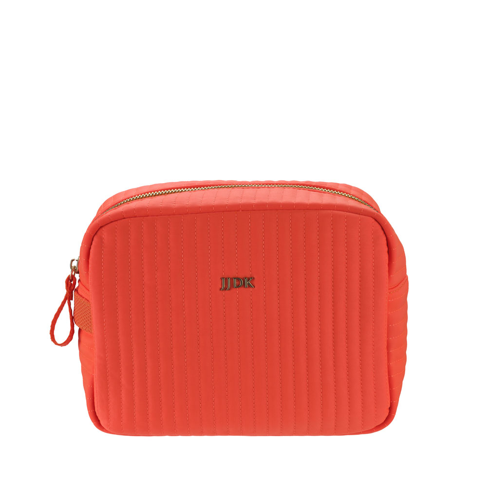 JJDK NEON ORANGE COSMETIC BAG 22X17X10