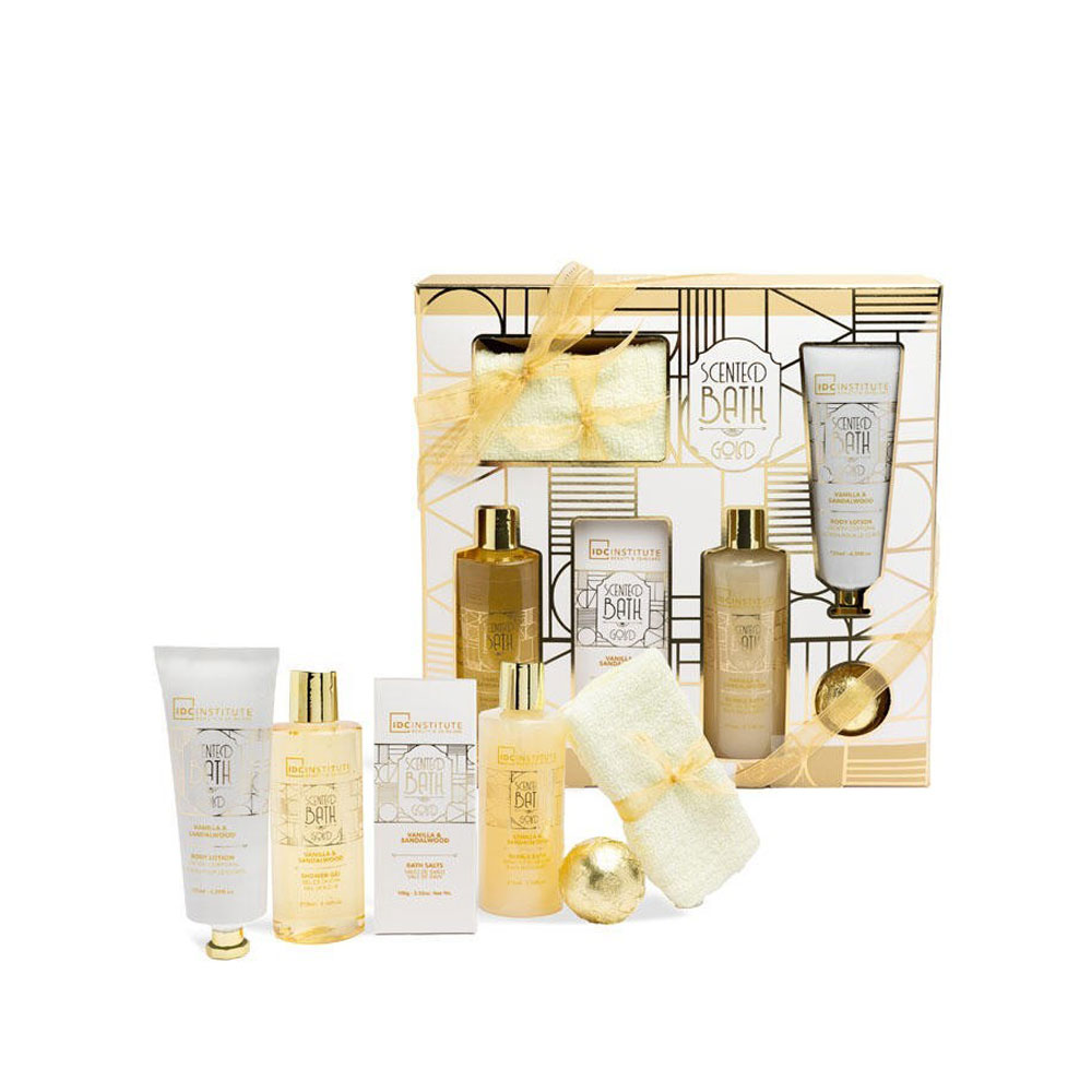 IDC INST.SCENTED BATH GOLD 6 PCS SET