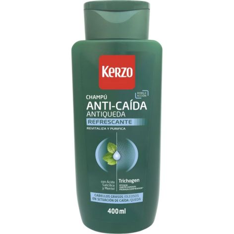 KERZO CHAMPU ANTICAIDA C/GRASO REFRES400
