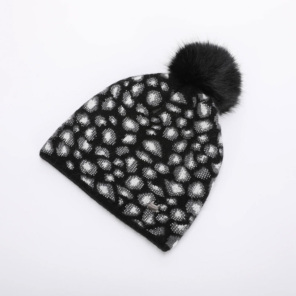 MIMI-MUA BERRETTO LEOPARDATO NERO