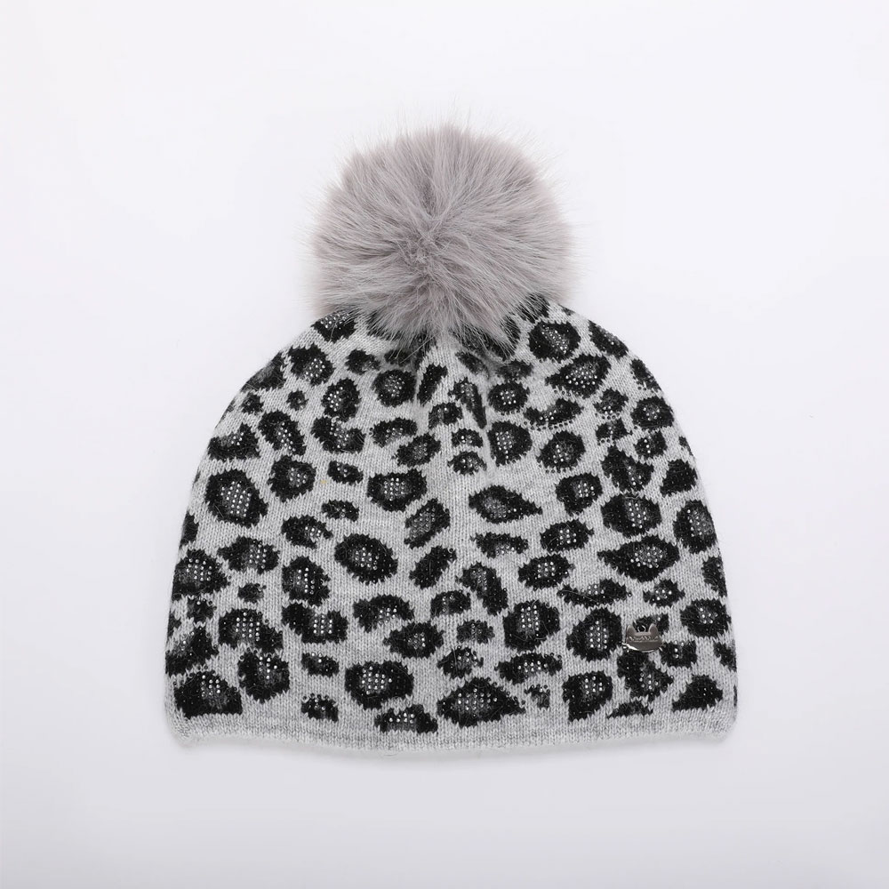MIMI-MUA BERRETTO LEOPARDATO GRIGIO