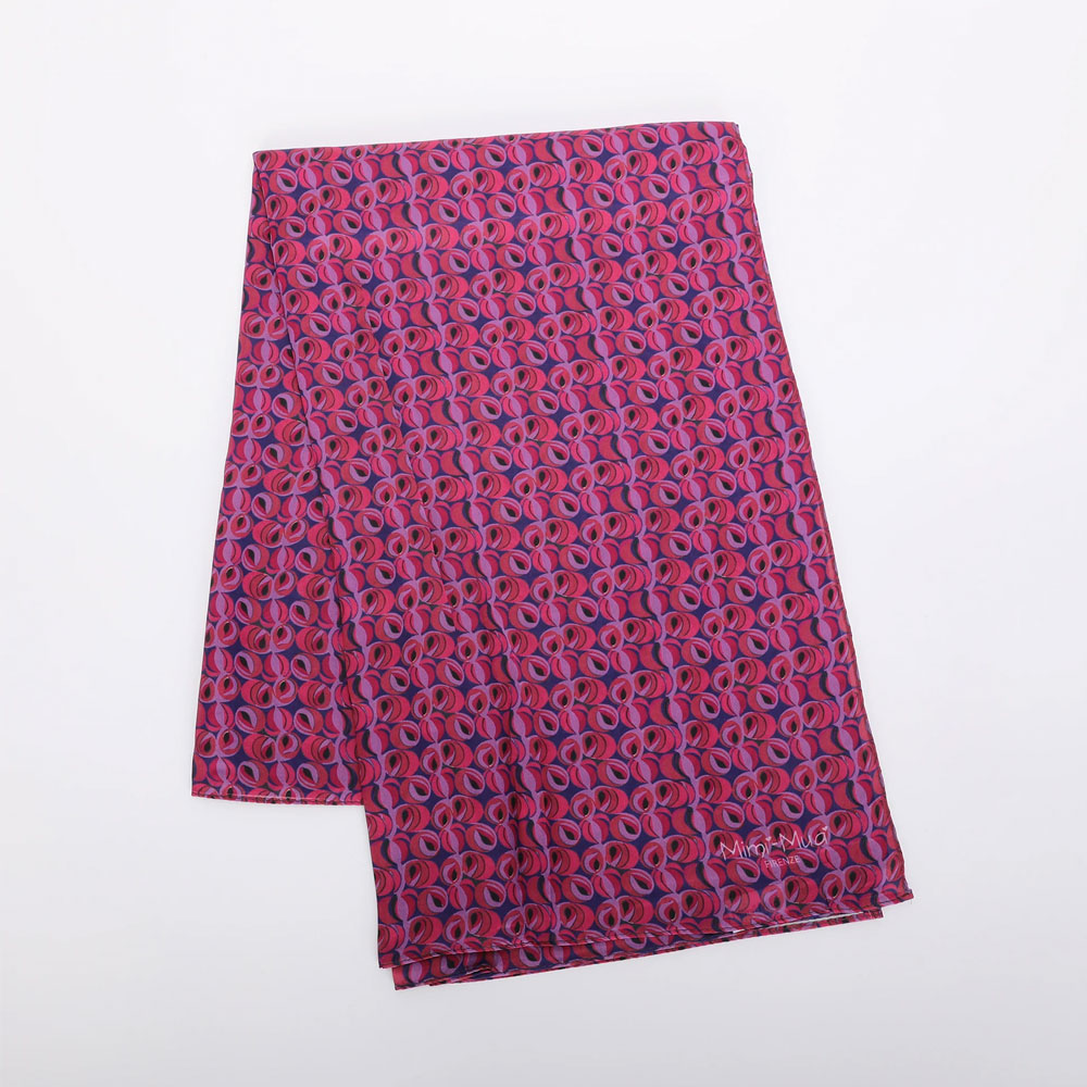 MIMI-MUA FOULARD OCCHIETTI BURGUNDY