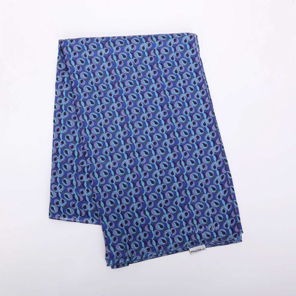 MIMI-MUA FOULARD OCCHIETTI BLU