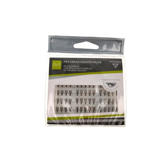 QVS PESTAÑAS INDIVIDUALES 60 PIEZAS
