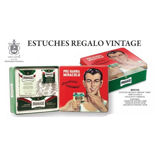 PRORASO ESTUCHE REGALO VINTAGE "GINO"