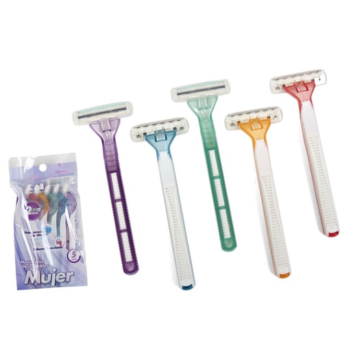 MAQUINILLAS DESECHABLES MUJER 2HOJAS 5UD