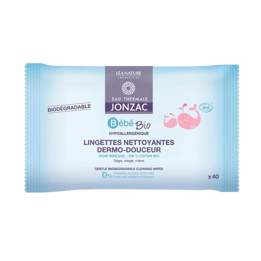 JONZAC LINGETTES DERMO-APAISNATES 40PCS