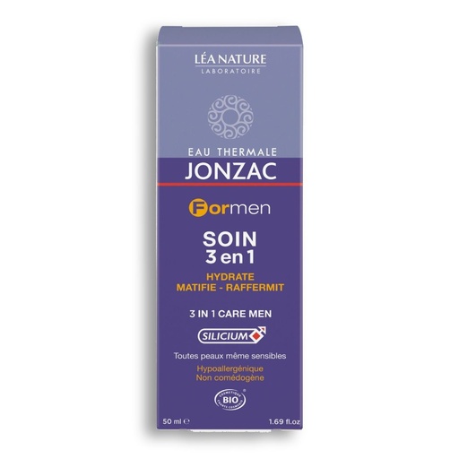 JONZAC HOMME SOIN 3 IN 1 50ML