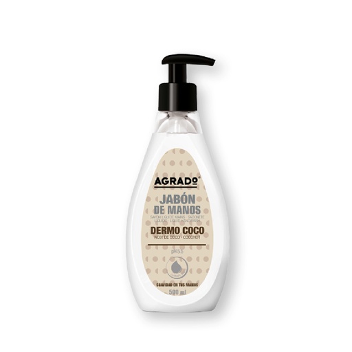 AGRADO JABON DE MANOS DERMO COCO NB 500 