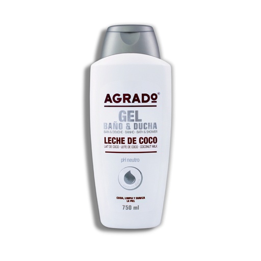 AGRADO GEL BAÑO Y DUCHA LECHE COCO 750 M