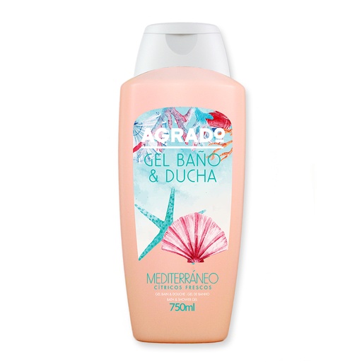 AGRADO GEL BAÑO Y DUCHA MEDITERRANEO750 