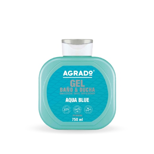 AGRADO GEL BAÑO AQUA BLUE 750 ML