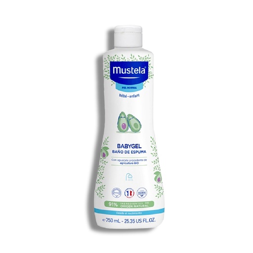 MUSTELA BABYGEL BAÑO ESPUMA 750 ML