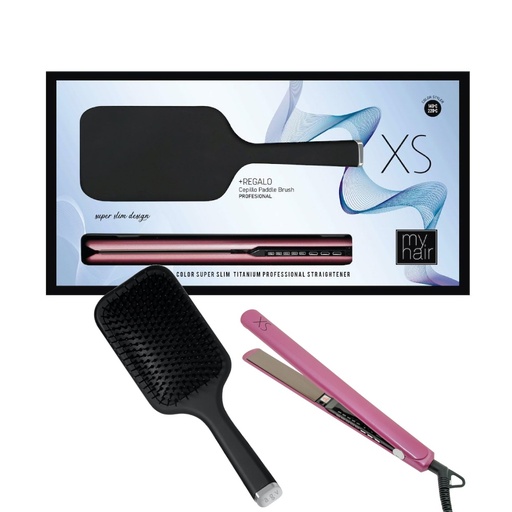 MYHAIR XS PINK +PADDLE BLACK