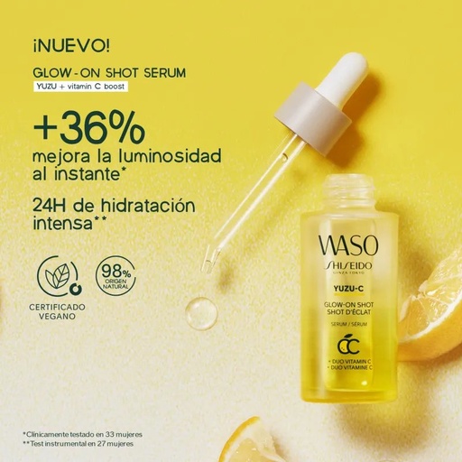 SHISEIDO WASO Y GLOW-ON SHOT-NOVITA